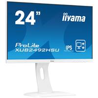 Монитор Iiyama 23.8" ProLite XUB2492HSU-W1 1920х1080(FHD) IPS, nonGLARE, 250cd/m2, H178 /V178 , 1000:1, 5M:1, 16.7M, 4ms, VGA, HDMI, DP, USB-Hub, Heig